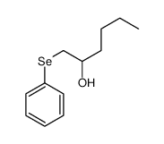 1-phenylselanylhexan-2-ol Structure