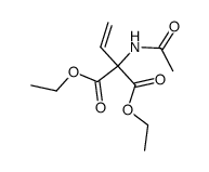 ethyl 2-acetamido-2-(ethoxycarbonyl)but-3-enoate Structure