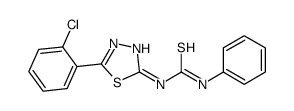 1-[5-(2-chlorophenyl)-1,3,4-thiadiazol-2-yl]-3-phenylthiourea Structure