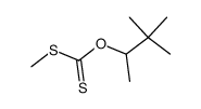 O-pinacolyl S-methyl xanthate结构式