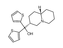 (Octahydro-2H-quinolizin-3-yl)di(2-thienyl)methanol结构式