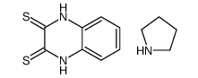 1,4-dihydroquinoxaline-2,3-dithione,pyrrolidine结构式