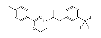 2-[1-[3-(trifluoromethyl)phenyl]propan-2-ylamino]ethyl 4-methylbenzoate Structure