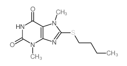 Theobromine, 8-(butylthio)-结构式