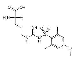 Nw-((4-methoxy-2,6-dimethylphenyl)sulfonyl)-L-arginine Structure