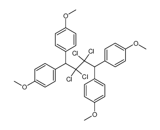 1,1,4,4-tetrakis(4-methoxyphenyl)-2,2,3,3-tetrachlorobutane Structure