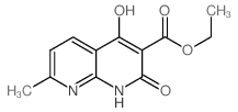 ETHYL 4-HYDROXY-7-METHYL-2-OXO-1,2-DIHYDRO-1,8-NAPHTHYRIDINE-3-CARBOXYLATE Structure