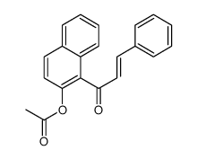 [1-(3-phenylprop-2-enoyl)naphthalen-2-yl] acetate Structure