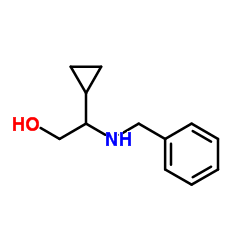 2-(Benzylamino)-2-cyclopropylethanol结构式