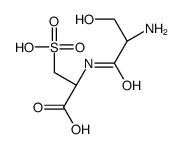 (2R)-2-[[(2S)-2-amino-3-hydroxypropanoyl]amino]-3-sulfopropanoic acid结构式