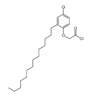 (4-chloro-2-tetradecylphenoxy)acetyl chloride Structure