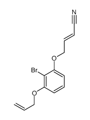 4-(2-bromo-3-prop-2-enoxyphenoxy)but-2-enenitrile结构式