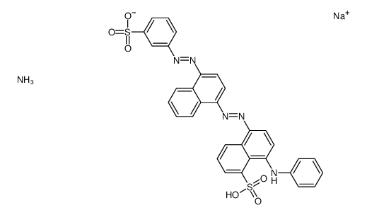 8-anilino-5-[[4-[(3-sulphophenyl)azo]-1-naphthyl]azo]naphthalene-1-sulphonic acid, ammonium sodium salt picture