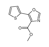 methyl 5-thiophen-2-yl-1,3-oxazole-4-carboxylate结构式