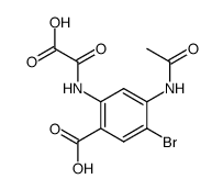 4-acetylamino-5-bromo-2-hydroxyoxalylamino-benzoic acid Structure