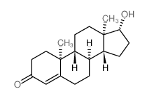 Androst-4-en-3-one,17-hydroxy-, (8a,9b,10a,13a,14b,17a)- structure