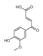 2-Butenoic acid, 4-(4-hydroxy-3-methoxyphenyl)-4-oxo-, (E)- structure