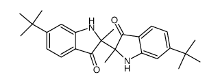 2,2'-dimethyl-6,6'-di-tert-butyl-2,2'-diindoxyl Structure