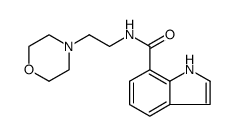 1H-Indole-7-carboxamide, N-[2-(4-morpholinyl)ethyl] Structure