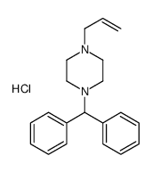 1-benzhydryl-4-prop-2-enylpiperazine,hydrochloride Structure