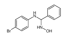 N-[(4-bromoanilino)-phenylmethyl]hydroxylamine结构式
