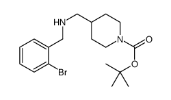 1-BOC-4-[(2-BROMO-BENZYLAMINO)-METHYL]-PIPERIDINE structure