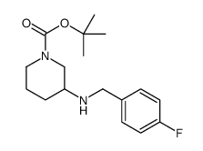 1-Boc-3-(4-氟苄氨基)-哌啶结构式