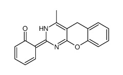 6-(4-methyl-3,5-dihydrochromeno[2,3-d]pyrimidin-2-ylidene)cyclohexa-2,4-dien-1-one Structure