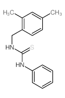 1-[(2,4-dimethylphenyl)methyl]-3-phenyl-thiourea structure