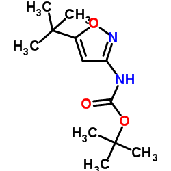 tert-butyl 5-tert-butylisoxazol-3-ylcarbamate Structure