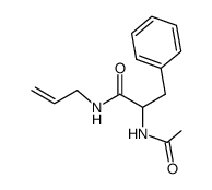 2-Acetylamino-N-allyl-3-phenyl-propionamide Structure