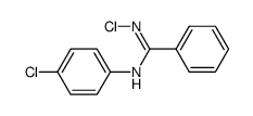 N-Chloro-N'-(p-chlorophenyl)-benzamidine结构式