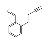 Benzenepropanenitrile, 2-formyl- (9CI) structure