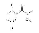 5-Bromo-2-fluoro-N-methoxy-N-methylbenzamide结构式