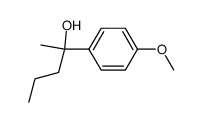 2-(4-Methoxy-phenyl)-pentanol-(2)结构式