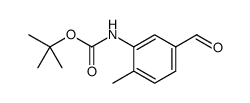 Carbamic acid, N-(5-formyl-2-methylphenyl)-, 1,1-dimethylethyl ester结构式