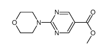 Methyl 2-(4-morpholinyl)-5-pyrimidinecarboxylate结构式