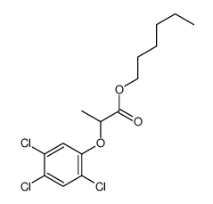 hexyl 2-(2,4,5-trichlorophenoxy)propionate结构式