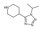 4-(1-isoPropyl-1H-tetrazol-5-yl)piperidine结构式