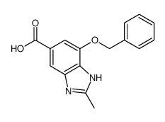 4-(Benzyloxy)-2-methyl-1H-benzo[d]imidazole-6-carboxylic acid structure