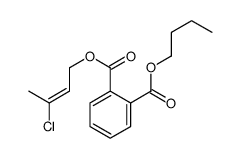 1-O-butyl 2-O-(3-chlorobut-2-enyl) benzene-1,2-dicarboxylate结构式