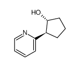 trans-1-hydroxy-2-(2-pyridyl)cyclopentane结构式