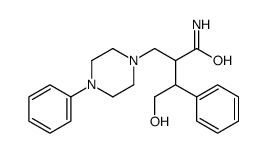 4-hydroxy-3-phenyl-2-[(4-phenylpiperazin-1-yl)methyl]butanamide结构式