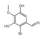 2-bromo-3,5-dihydroxy-4-methoxybenzaldehyde结构式