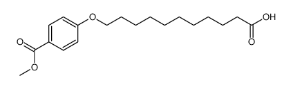 4-(10-Carboxy-decyloxy)-benzoic acid methyl ester结构式