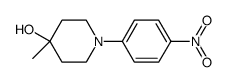 4-methyl-1-(4-nitrophenyl)piperidin-4-ol结构式