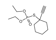 O,O-Diethyl S-(1-ethynylcyclohexyl) thiophosphate Structure