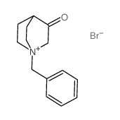 1-Azoniabicyclo[2.2.2]octane,3-oxo-1-(phenylmethyl)-, bromide (1:1)结构式