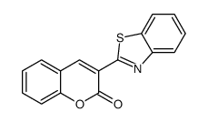 3-(2-benzothiazolyl)-2H-1-benzopyran-2-one Structure