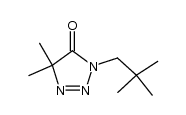 3-(2,2-Dimethylpropyl)-3,5-dihydro-5,5-dimethyl-4H-1,2,3-triazol-4-on Structure